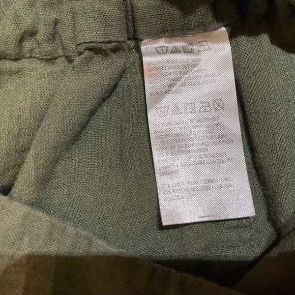 Women’s 2 Pairs Of Natural D & Co Linen Blend Pants Size Med - Picture 6 of 6